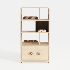Garveehome Bookcase with Doors Arched Bookshelf