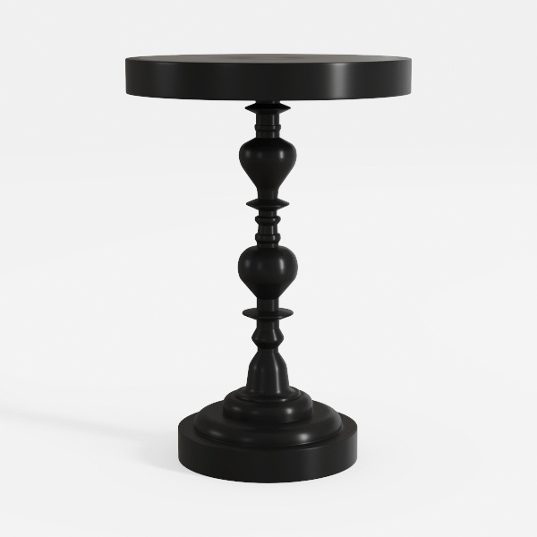 Kate and Laurel Ropa Transitional Round Pedestal