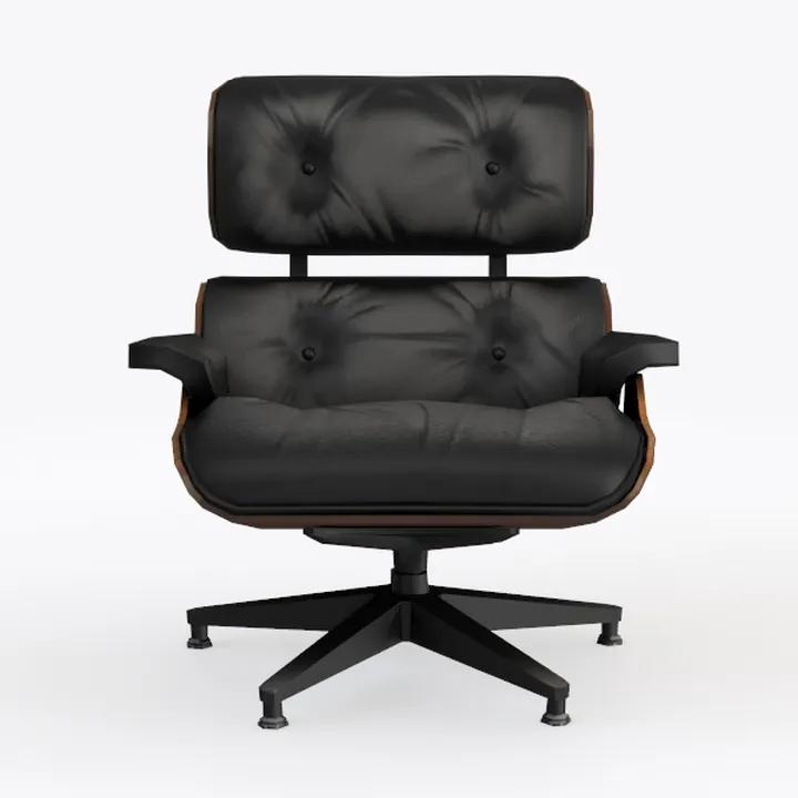 AMERLIFE Chaise Lounge Chair with Ottoman, Mid Cen