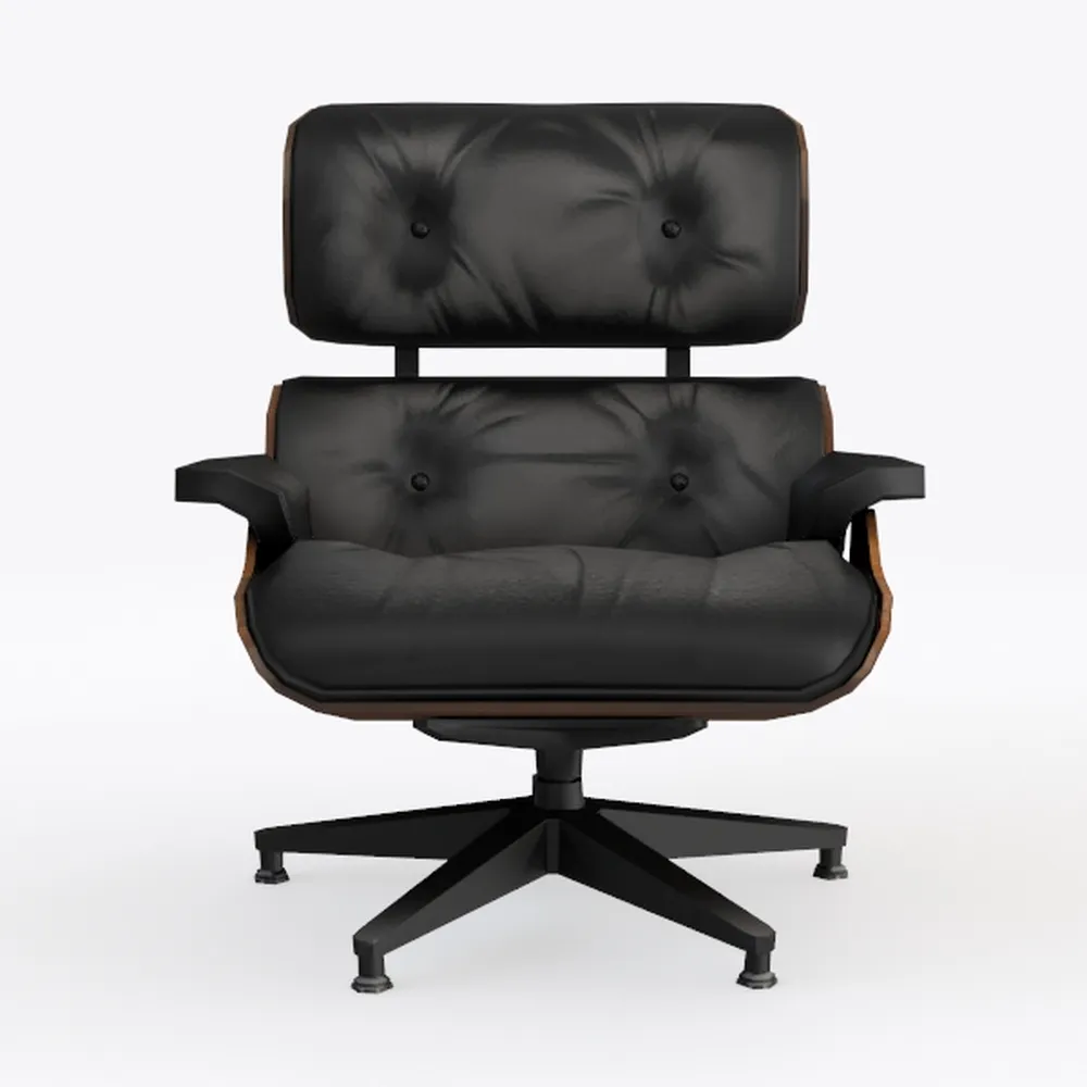 AMERLIFE Chaise Lounge Chair with Ottoman, Mid Cen