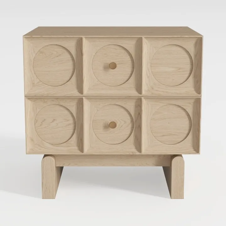 Bedside Cabinets Simple Nordic Double Drawer