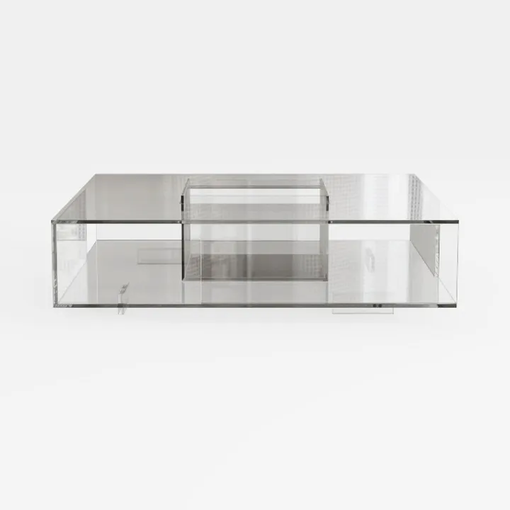 Lift Top Coffee Table with Storage Drawers, 2 Tier