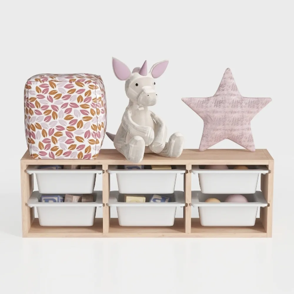 Tangkula 8-Cube Bookcase, Large Floor Standing