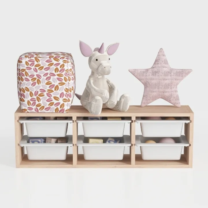 Tangkula 8-Cube Bookcase, Large Floor Standing