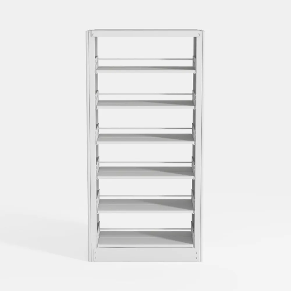 4NM No-Assembly Folding Bookshelf Storage
