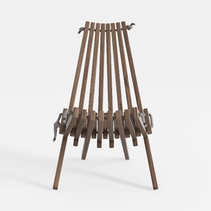 Folding Wood Outdoor Lounge Chair