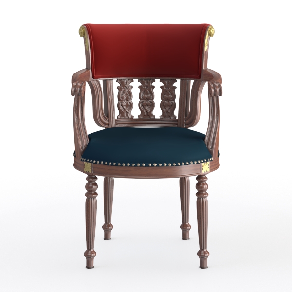 Biscottini Poltrona Salotto e Sedia Camera da Letto 82x55x60 cm | Poltrona Camera da Letto con Finitura Argento | Poltrona Rossa Velluto