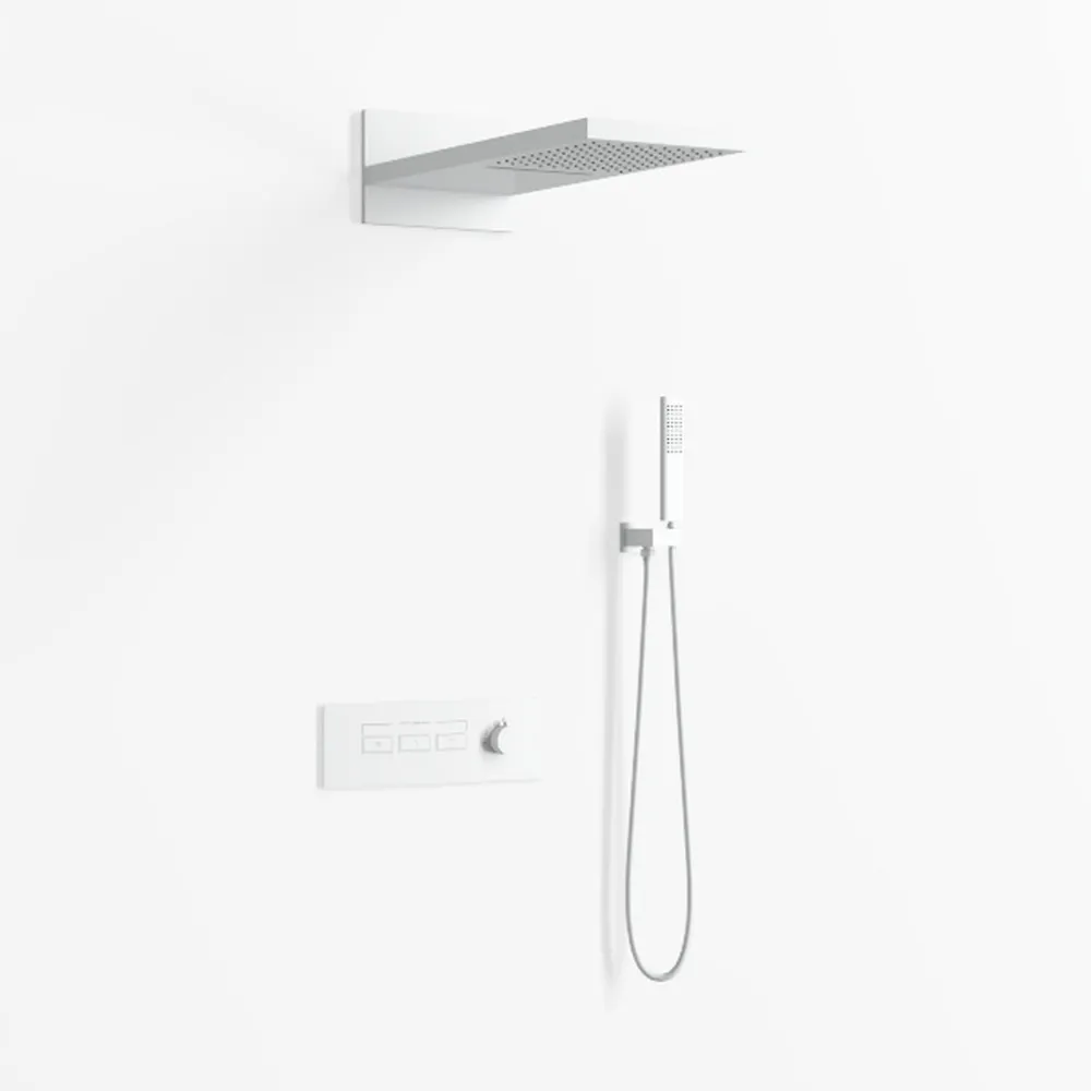 Shower Faucet Set - 12 Inch Rainfall Shower Head