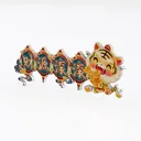 Tiger wall deco-Happy Tiger Year  Left 45 Degree View