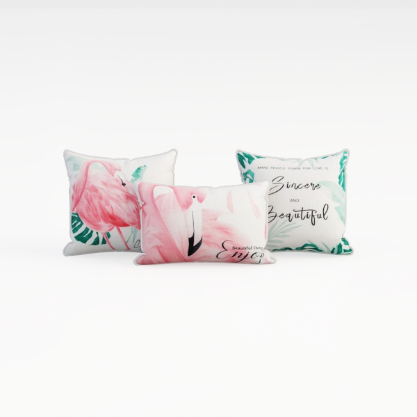 Set of 2 Outdoor Waterproof Pillow Covers Summer