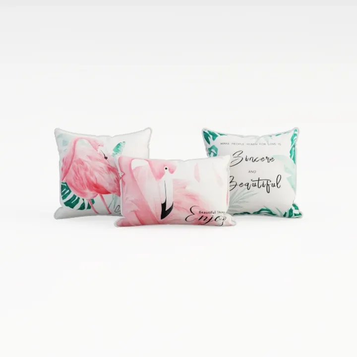 Set of 2 Outdoor Waterproof Pillow Covers Summer