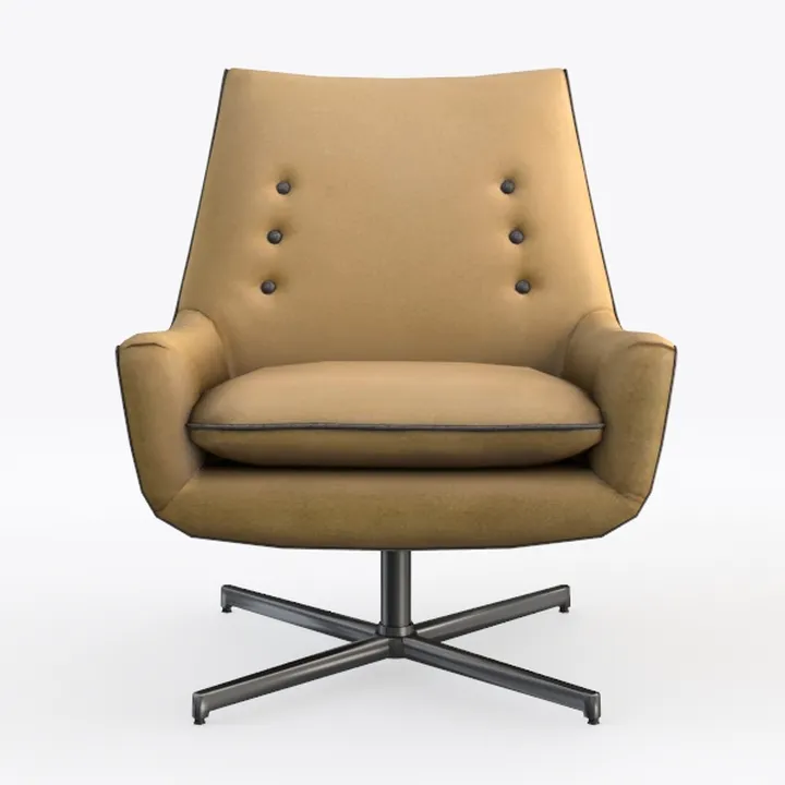 Jofran Lulu Mid-Century Modern Upholstered Casual 