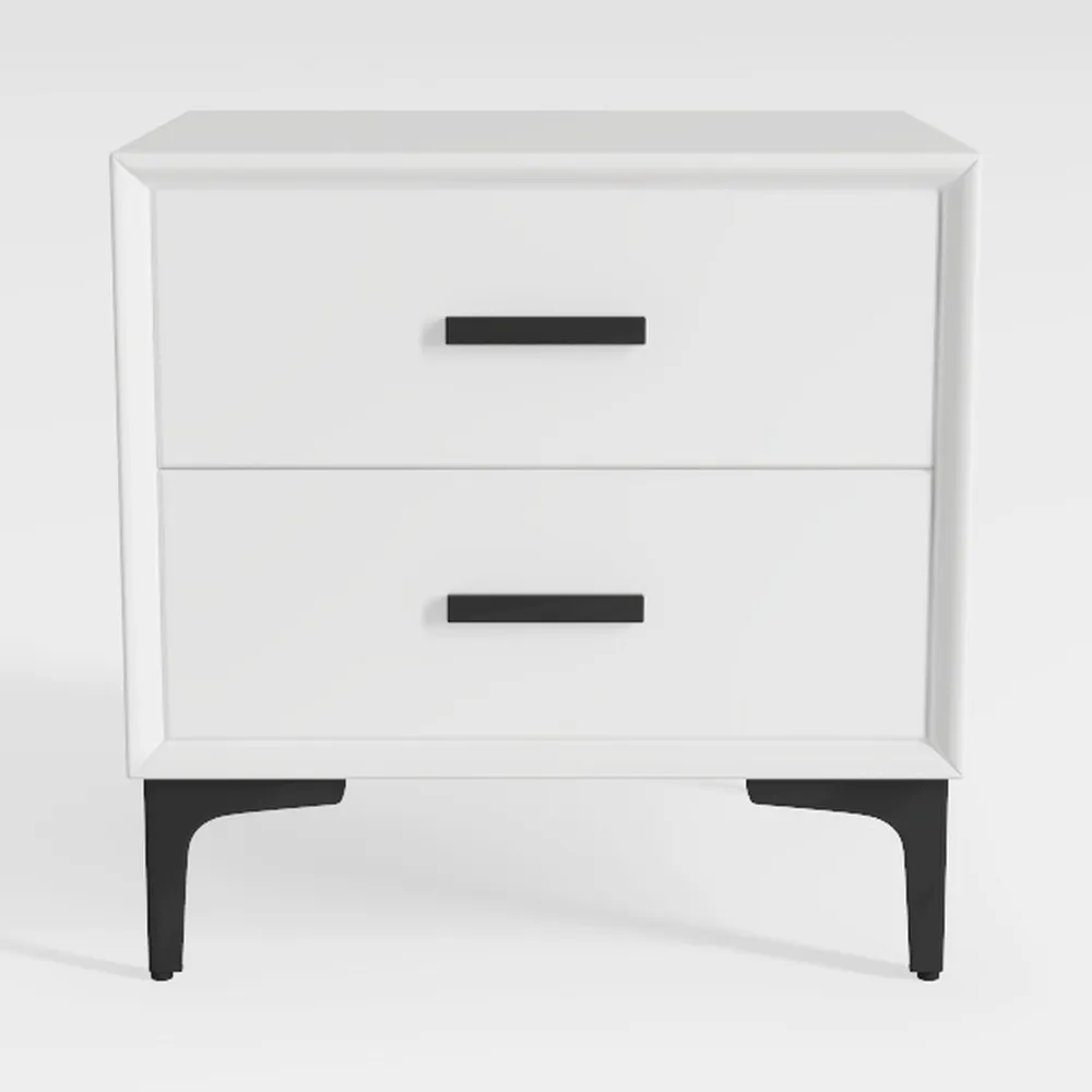 Pemberly Row Contemporary White Finish Wood