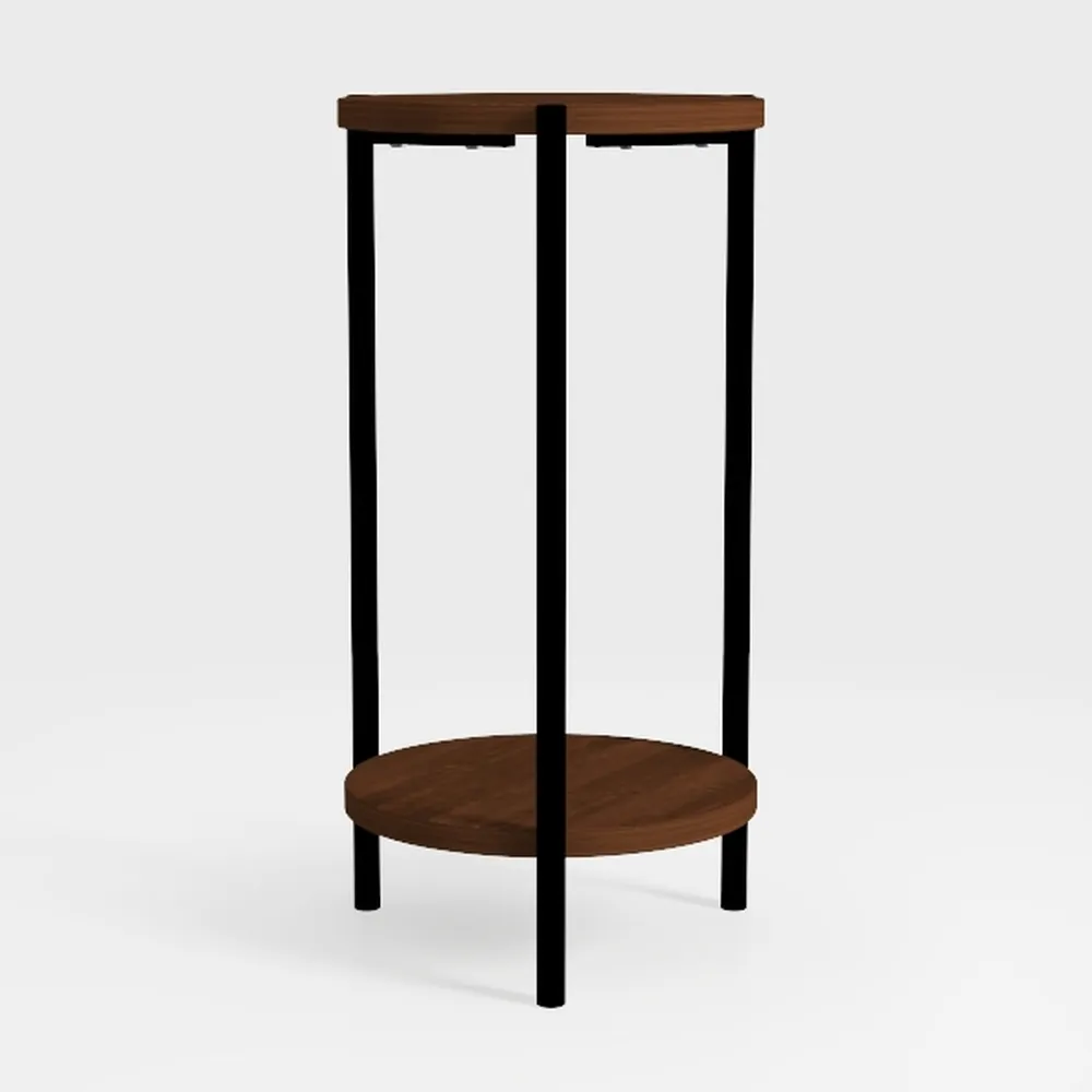 Side Table Set of 2, Small Round End Table with
