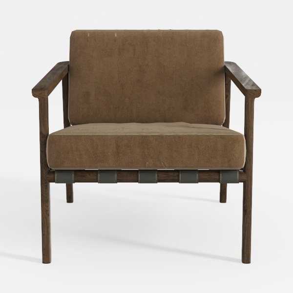 Mid-Century Modern Chair, Living Room Chair with S