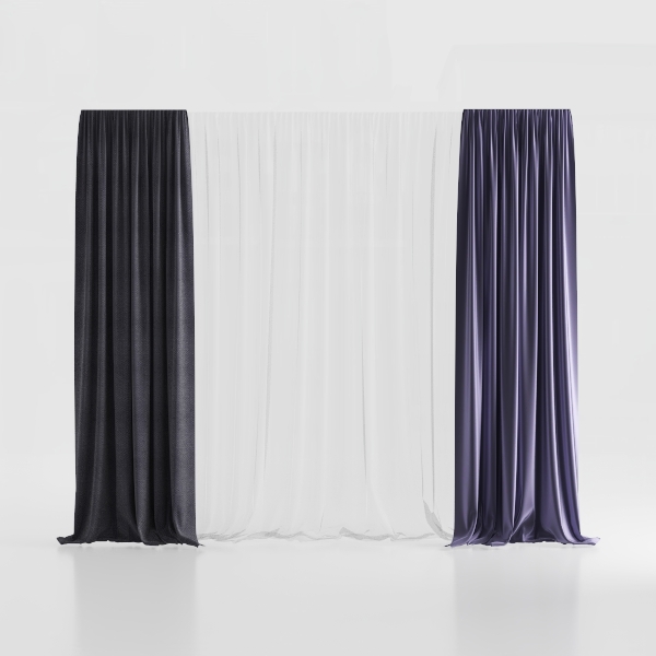 Central Park Cotton Linen Full Blackout Curtain 