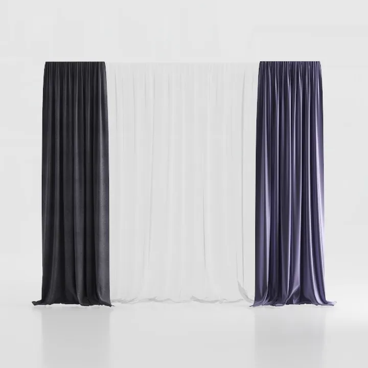 Central Park Cotton Linen Full Blackout Curtain 