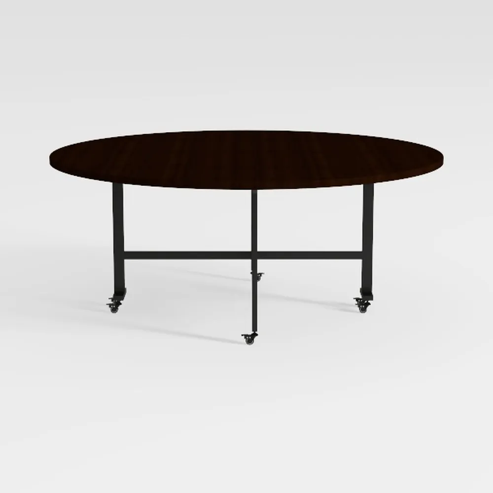 ProTuning KRILLE/LAGKAPTEN Scrivania, nero-marrone/bianco, 120x60 cm