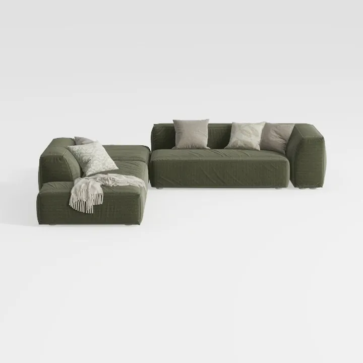 ovios 104" Cloud Sectional Couch with L-Shape