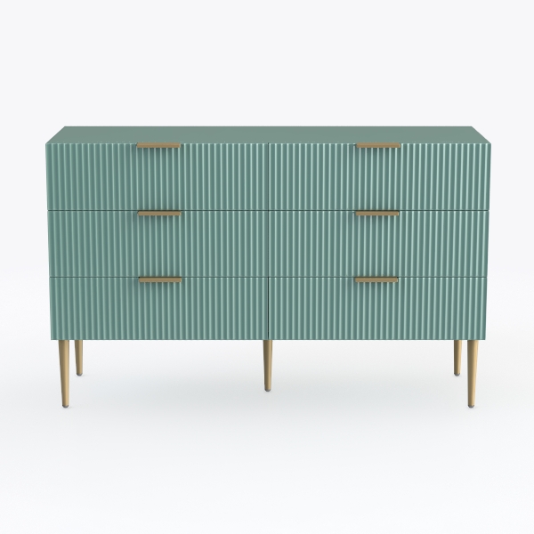 UEV Fluted Dresser for Bedroom with 7 Drawers, 47&quot;