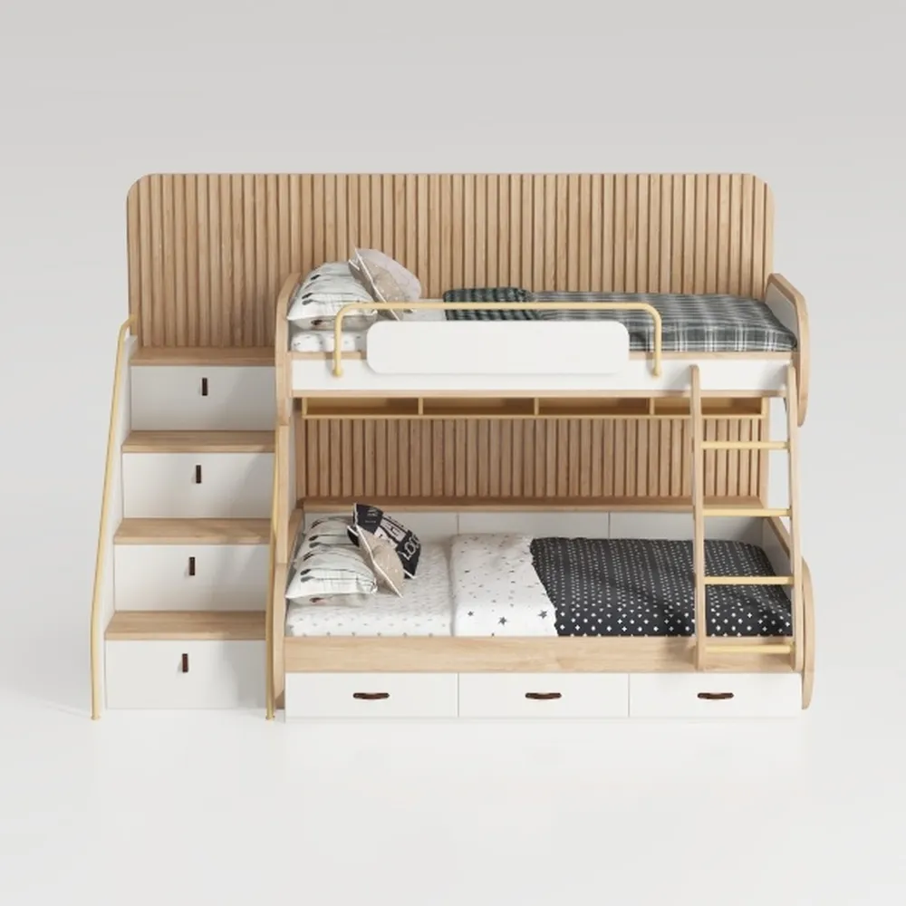 Harper & Bright Designs Bunk Bed Twin Over Twin wi