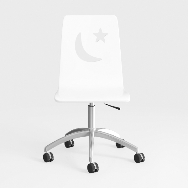 Home Office Desk Chair Mid-Century Modern Faux