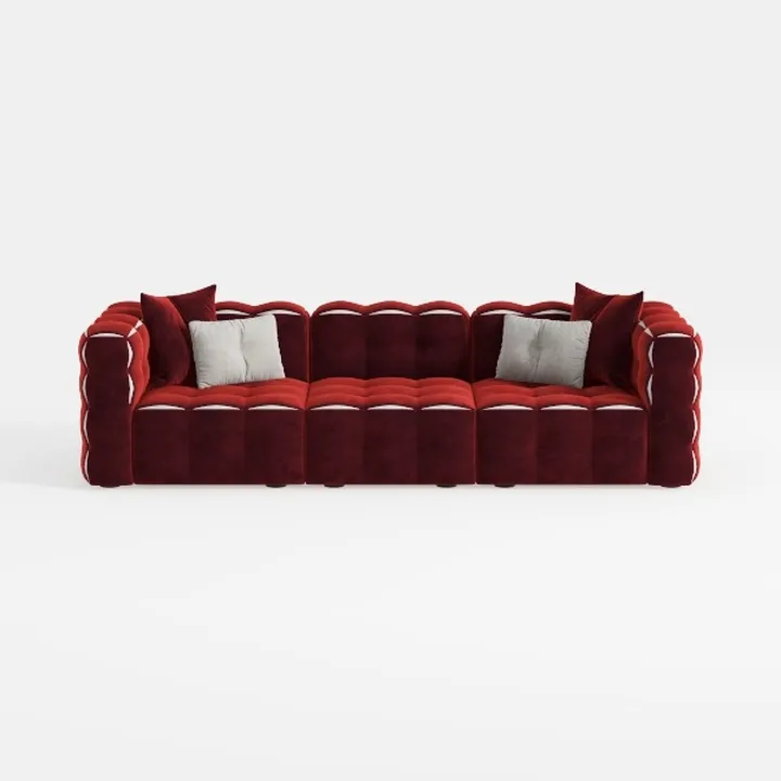 Costaelm Springfield 128" Chenille Modular U-Shape