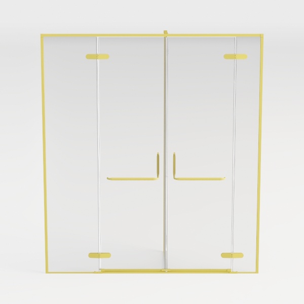 60&quot; W x 58&quot; H Semi-Frameless Bypass Sliding