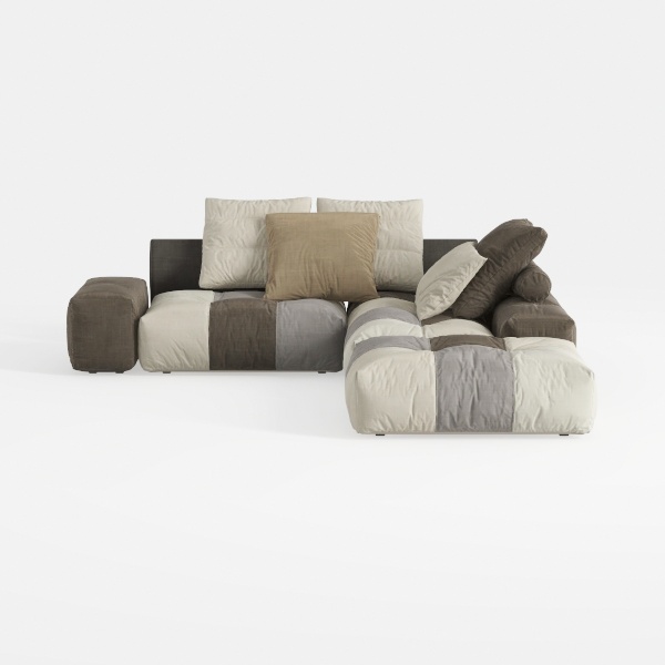 Acanva Luxury L-Shaped Upholstery Convertible