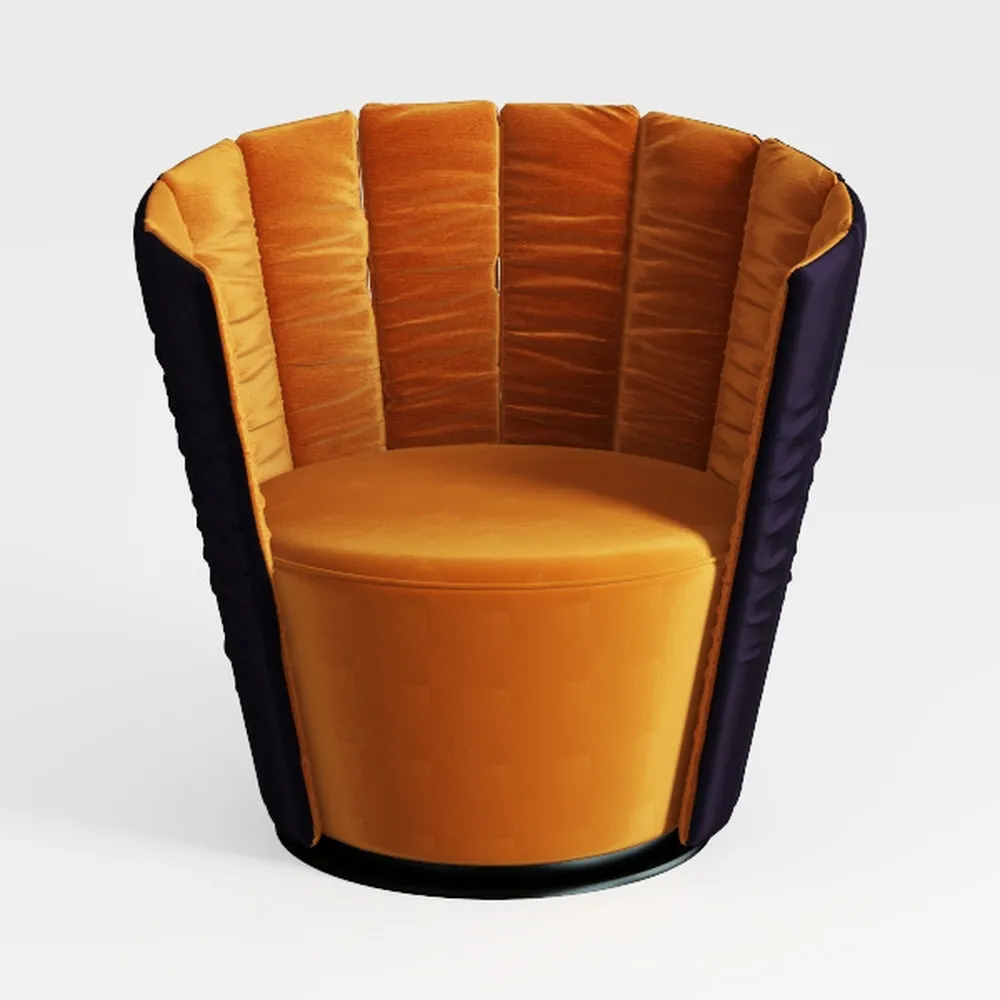 Accent Chair Mid Century 360 Degree Swivel Chair,M