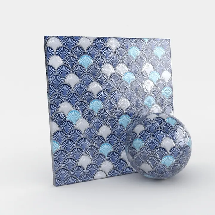 blue shape-Mosaic