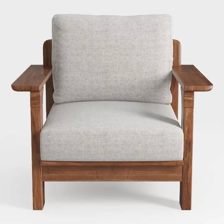Mid Century Accent Chair, Boho Farmhouse Accent