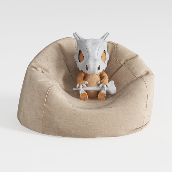 Sofa Sack Bean Bag Chair Cover, 6-Feet, Camel