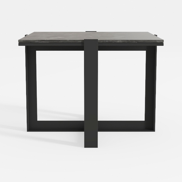 Square Side Table, 18&quot; Small Indoor Outdoor Patio