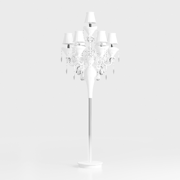 Flower Floor Lamp for Living Room, Crystal 