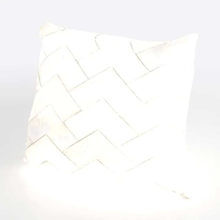 Minimalist Woven Fabric Throw Pillow 3D Model