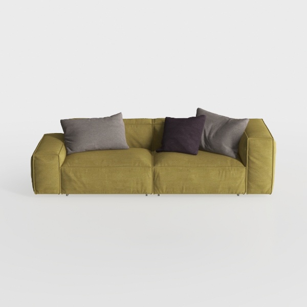 TCMILA Modular 3-Seater Sofa Couch with Deep Seat 