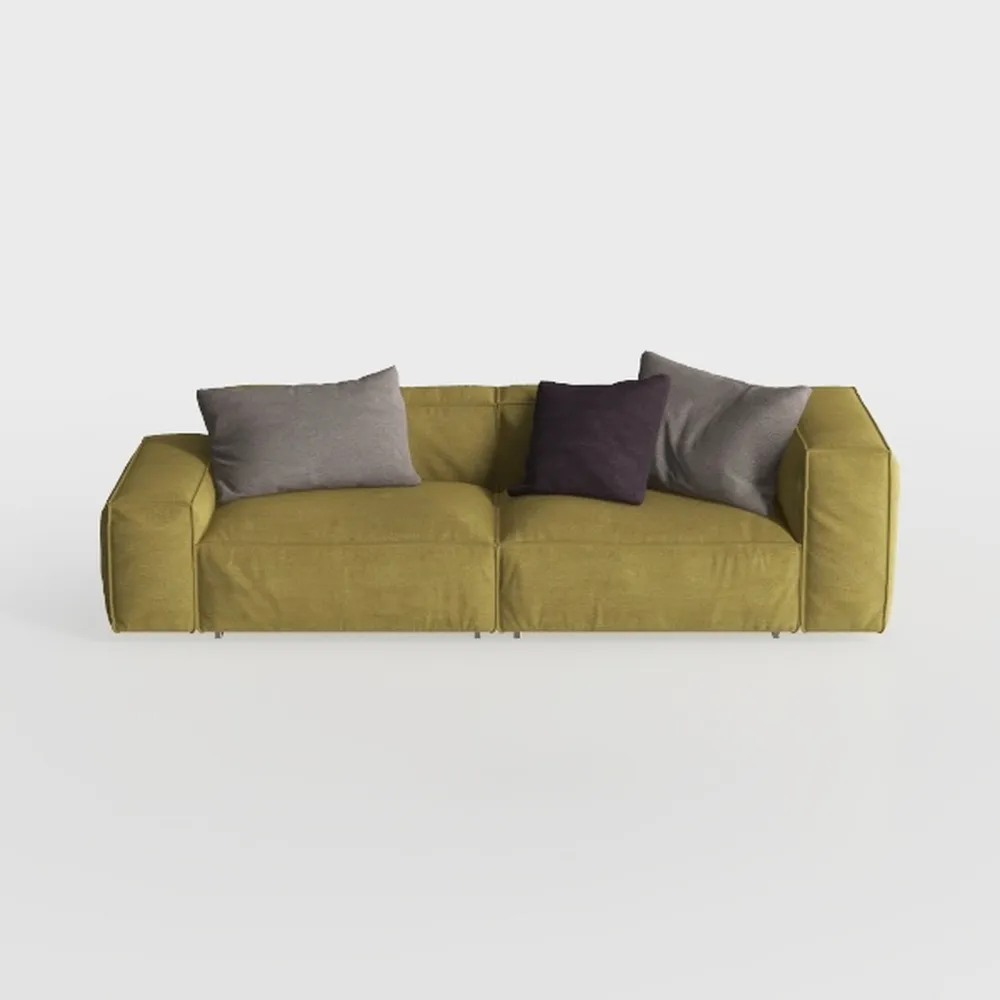 TCMILA Modular 3-Seater Sofa Couch with Deep Seat 