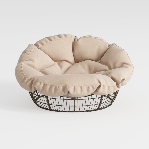Beaunicorn 38" Papasan Chair, 360° Rotatable Ergon