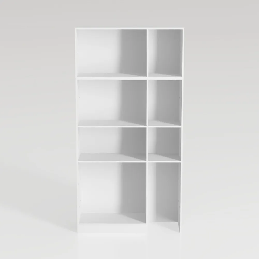 oneinmil 5-Tier Bookshelf Tall Narrow Set of 2