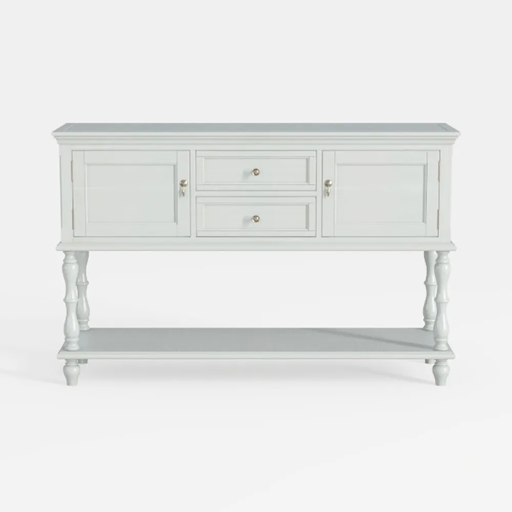 Merax Farmhouse Console Table with Storage Drawers