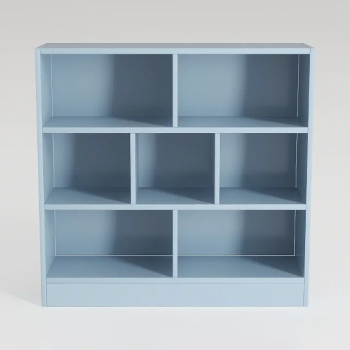 IOTXY Open Shelf Low Bookcase - Wooden 3-Tier