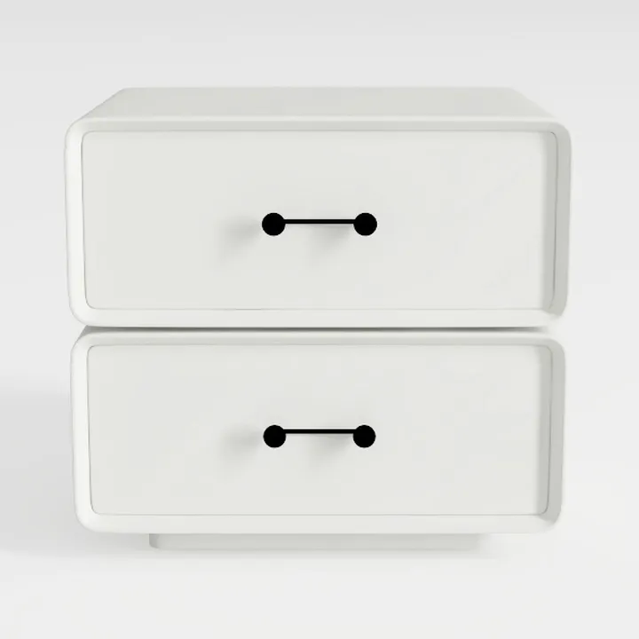 Nightstand Bedside Cabinet 2 Drawers End Table