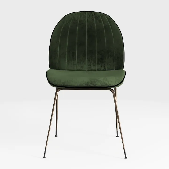 Mid-Century Dining Chair Fabric Upholstered Chair