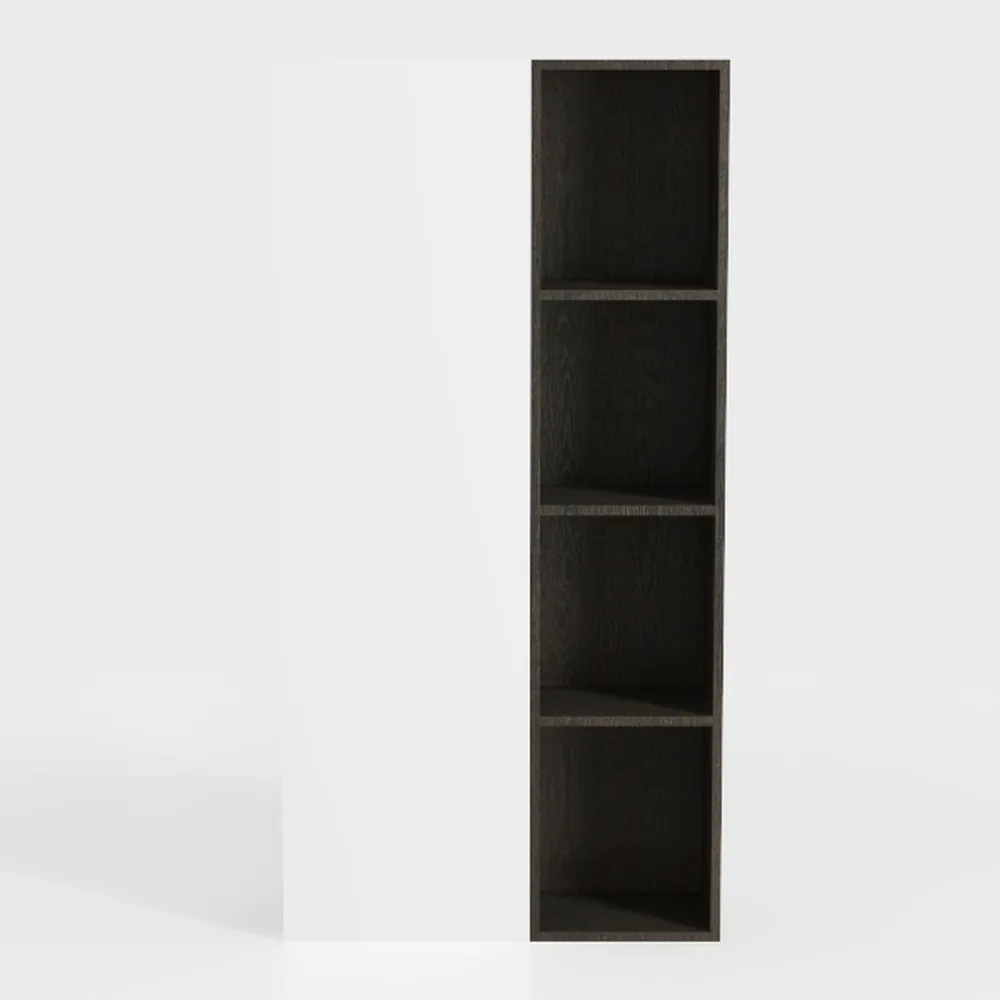 Wooden bookcase 4 shelves Wengè shelf W 40 x D 29