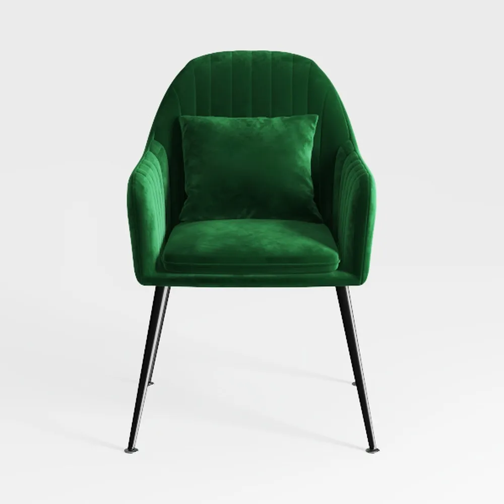 Soft Velvet Dining Chair,Cafe Milk Tea Dessert