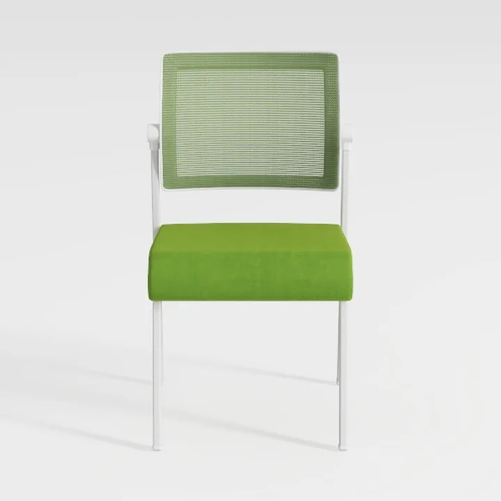 Modern Metal Fabric Mesh Green Office Armchair 3D Model