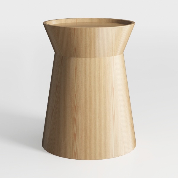 Tribesigns Round Pedestal End Table, Farmhouse