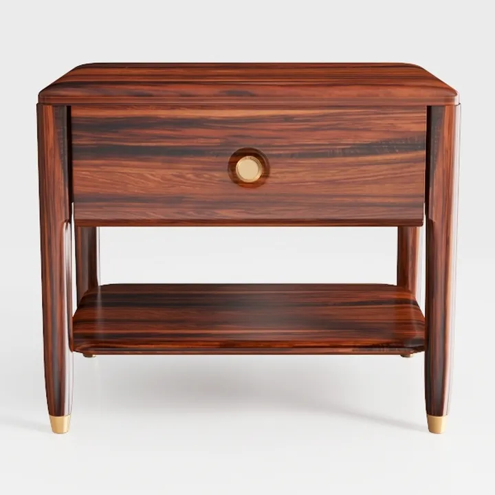 Monty Mid Century Modern 2-Drawer 1 Shelf Bedroom
