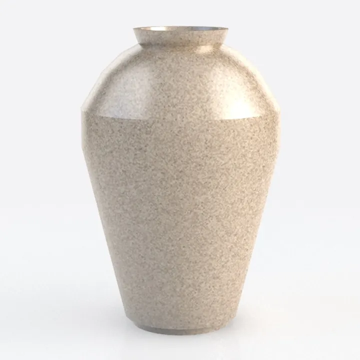 Minimalist Speckled Ceramic Decorative Vase 3D Model